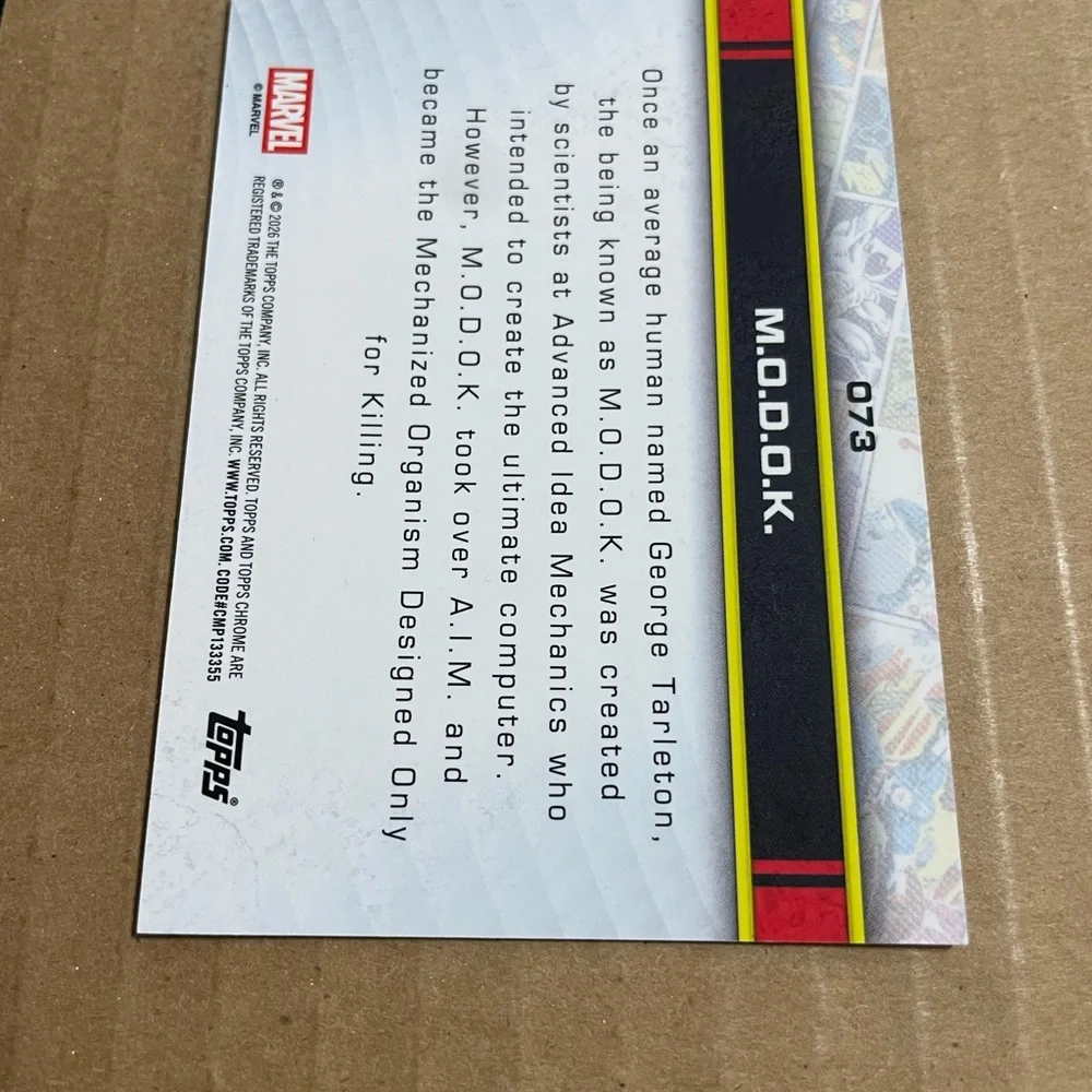 2026 Topps Chrome Marvel Modok 73
